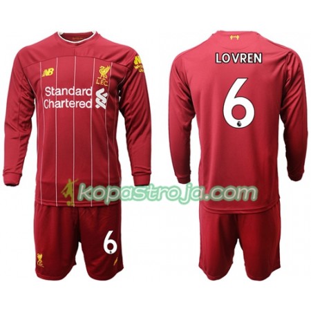 Billiga Fotbollströjor Liverpool Lovren 6 Barn Hemma tröja 2019/20 Långärmad